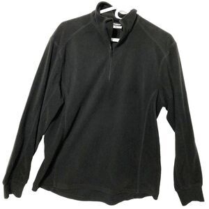 Firemark Shirt Womens 2XL Black 1/4 Zip Long Sleeve Fleece Pullover top